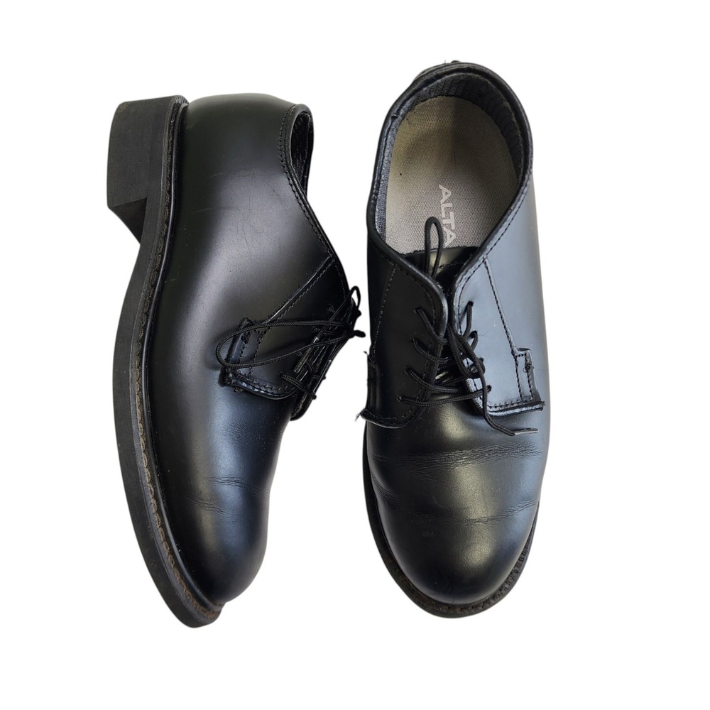 Altama Womens Mil-Spec Oxford Lace Up Dress Shoes‎ Size 6W Black Military Vibram